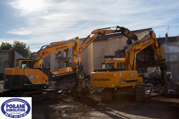 Chantier démolition Foch Sully Roanne 2